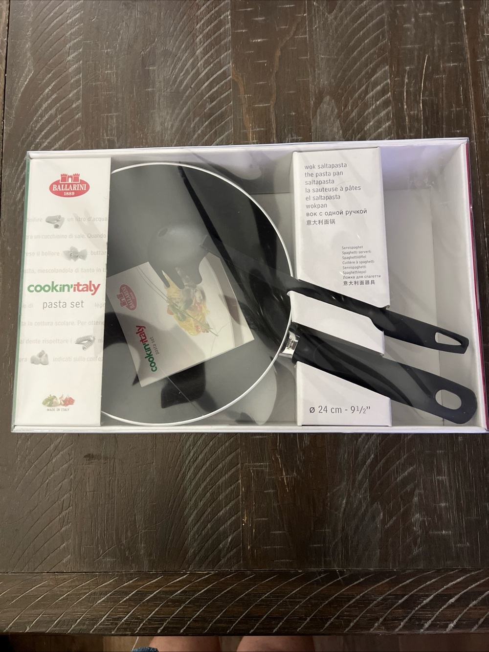 Ballarini Cookin'italy 24 cm/9 1/2” Pasta set with Spaghetti Server brand new